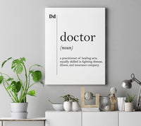 Doctor Canvas Art – Medical Wall Art | Doctor Gift Idea | Hospital Decor
