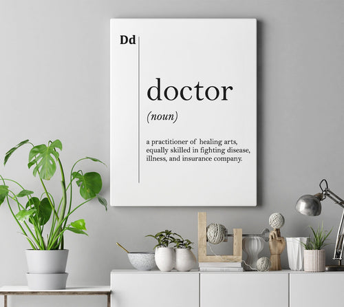 Doctor Canvas Art – Medical Wall Art | Doctor Gift Idea | Hospital Decor