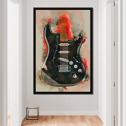 David Gilmour's Guitar Canvas Wall Art
