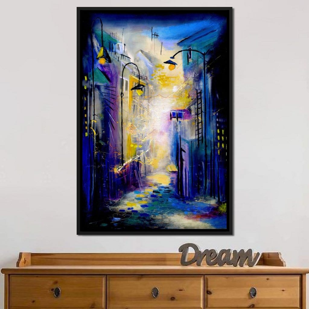 Dark Alley Canvas Wall Art