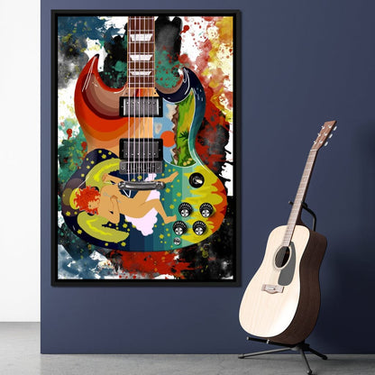 Eric Clapton's Solid Guitar Canvas Wall Art