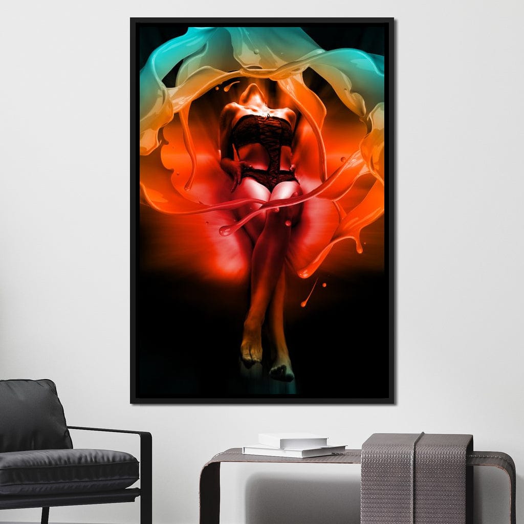 Color of Seduction Canvas Wall Art