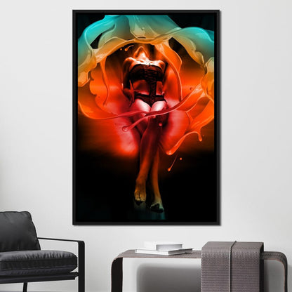 Color of Seduction Canvas Wall Art