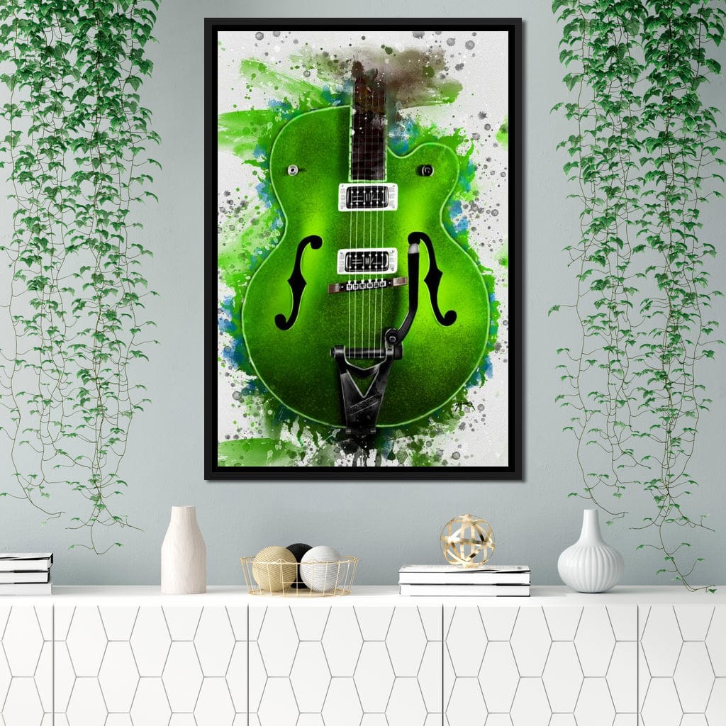 Brian Setzer's Guitar Canvas Wall Art