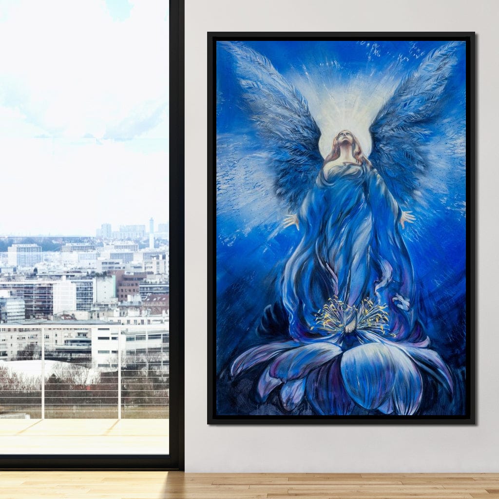 Blue Angel Canvas Wall Art