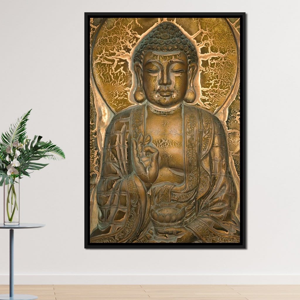 Buddhist Mural Canvas Wall Art