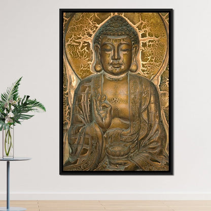 Buddhist Mural Canvas Wall Art