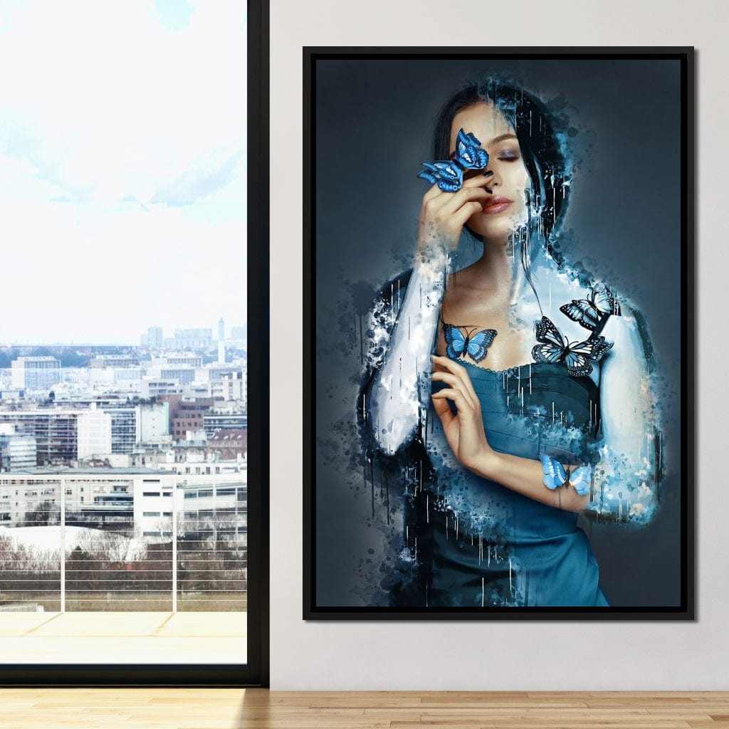 Butterfly Angel Canvas Wall Art