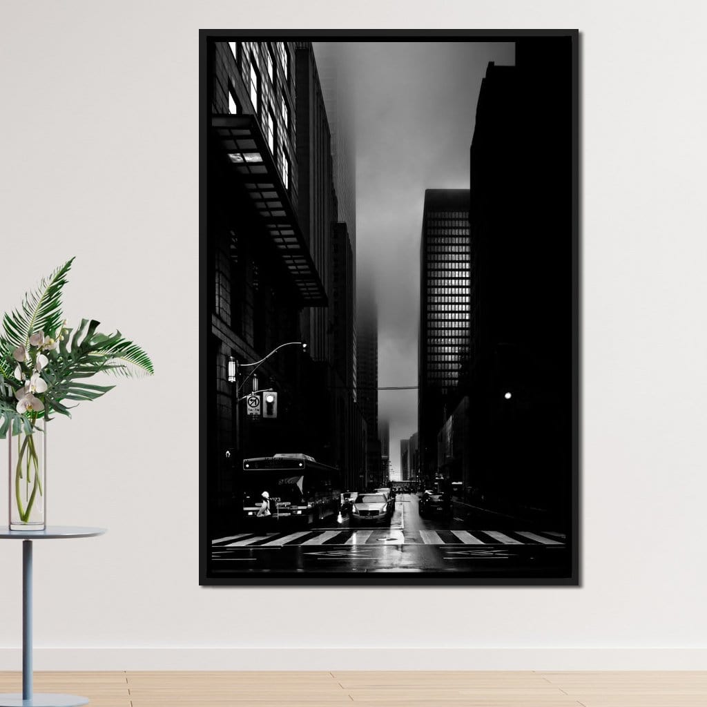Downtown Toronto Fogfest no35 Canvas Wall Art