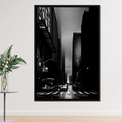 Downtown Toronto Fogfest no35 Canvas Wall Art