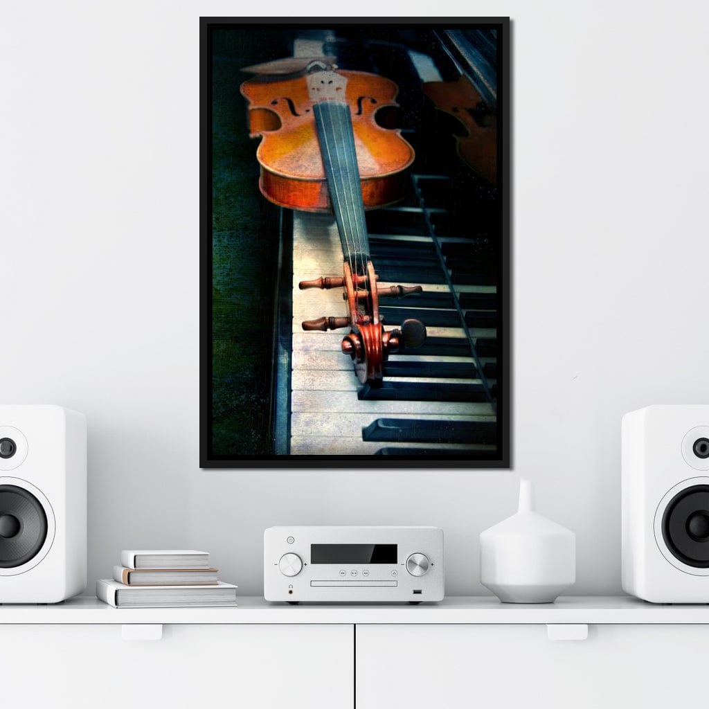 Piano & Violin Canvas Wall Art
