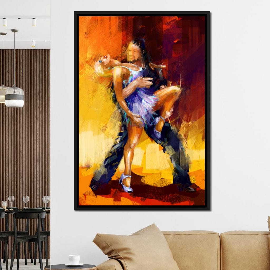 Rumba Dancers Canvas Wall Art