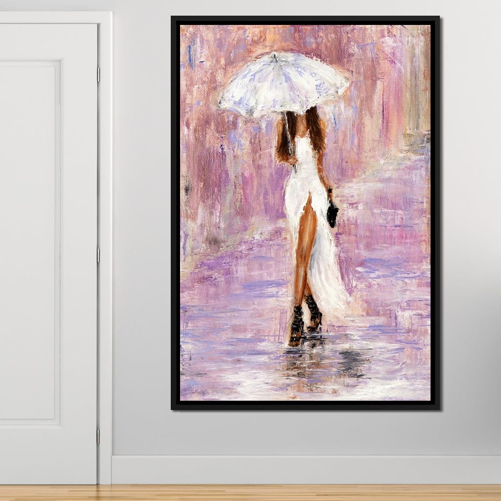 The Bridesmaid Under the Rain Canvas Wall Art