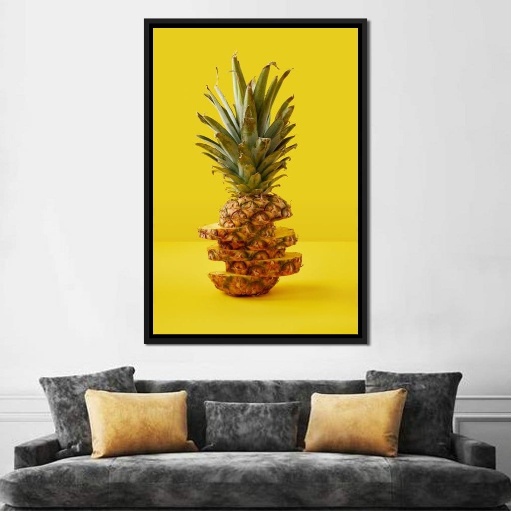 Sliced Pineapple Canvas Wall Art