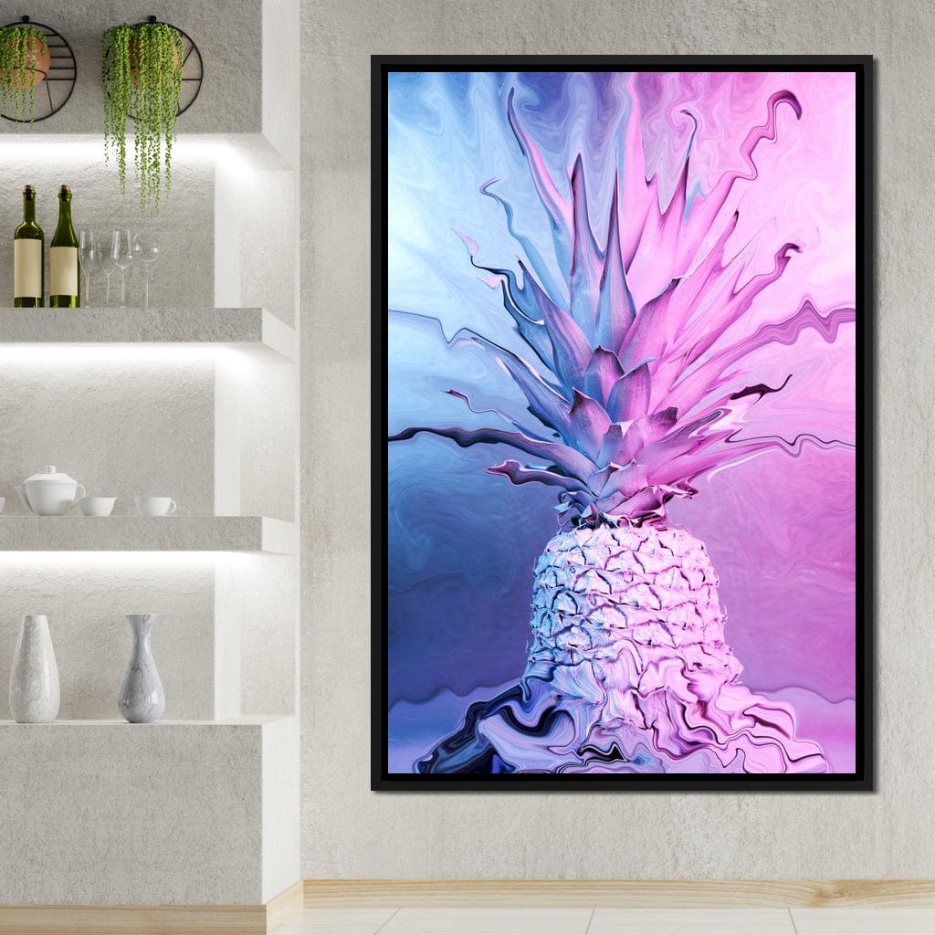 Psychedelic Pineapple Canvas Wall Art