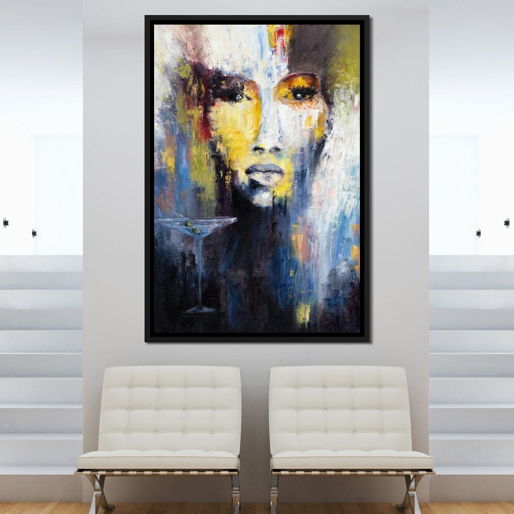 Martini Portrait Canvas Wall Art