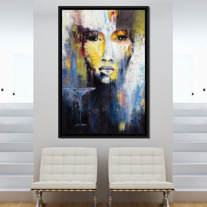 Martini Portrait Canvas Wall Art