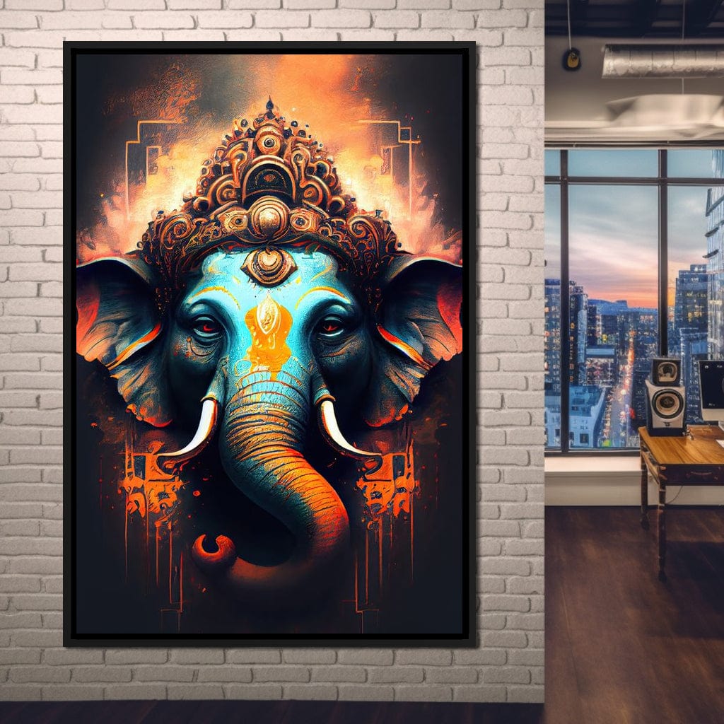 Ganesha's Strength Canvas Wall Art