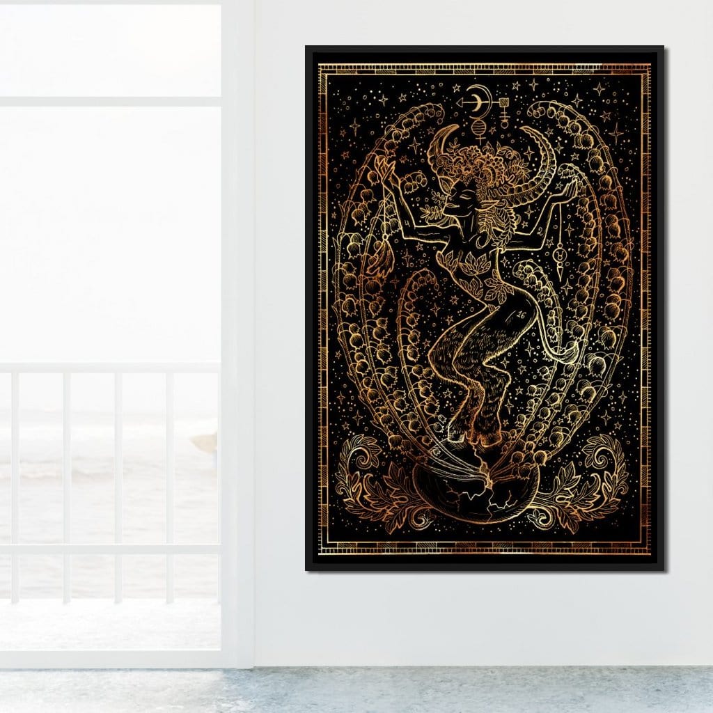 Zodiac sign Taurus Canvas Wall Art