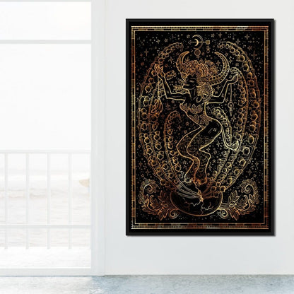 Zodiac sign Taurus Canvas Wall Art