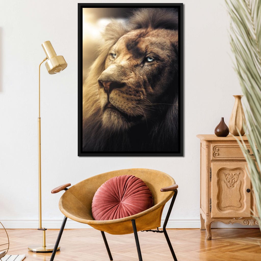 Lion Boss Canvas Wall Art