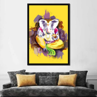 Jai Shree Ganesh Canvas Wall Art