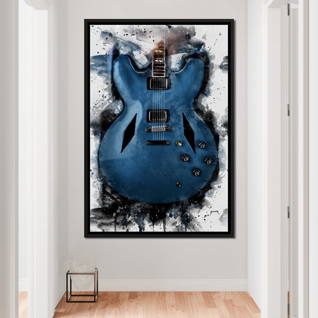 Dave Grohl's Electric Guitar Canvas Wall Art