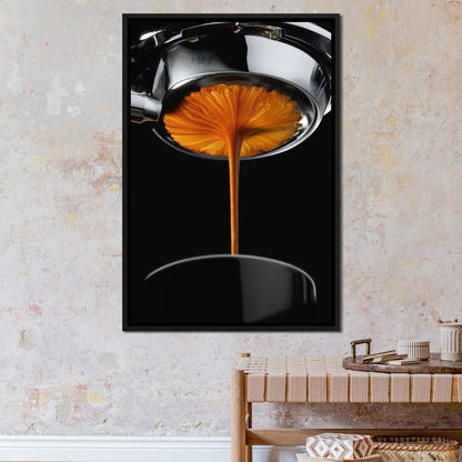 Espresso Stream Canvas Wall Art