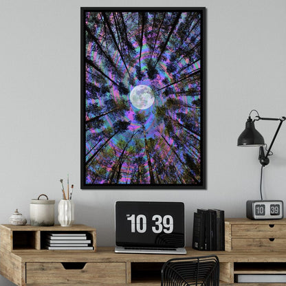 Moon Swirl Canvas Wall Art