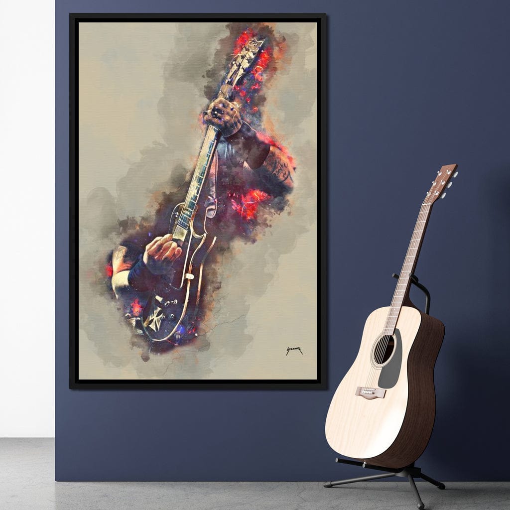 James Hetfield's Electric Guitar Canvas Wall Art