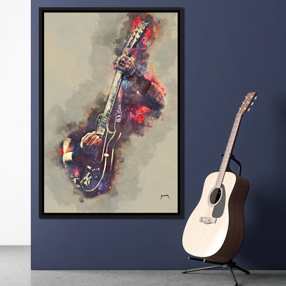 James Hetfield's Electric Guitar Canvas Wall Art