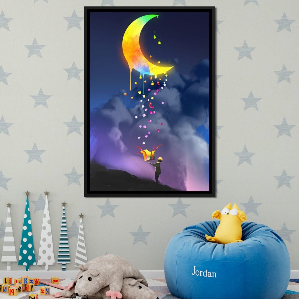 Moon Gift Canvas Wall Art