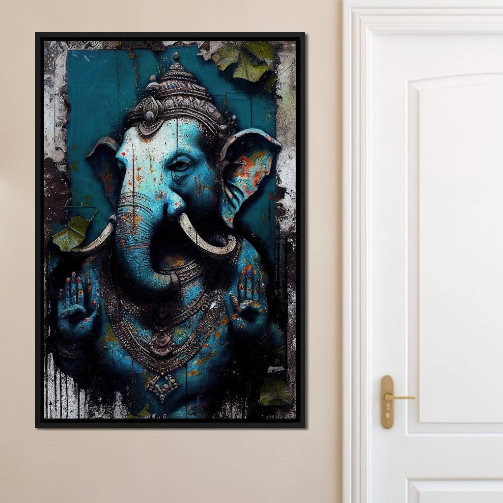 Wise Ganesha Canvas Wall Art