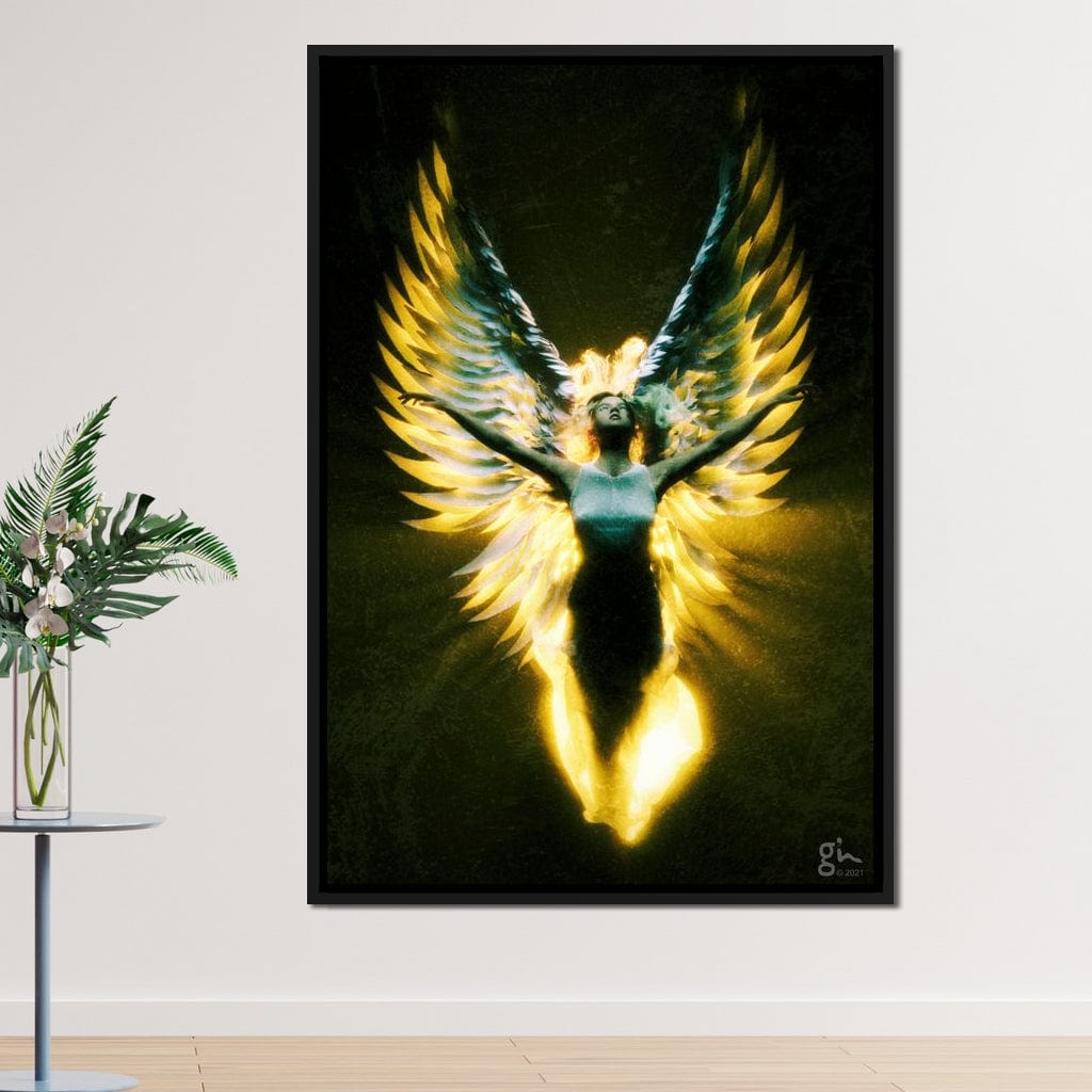 Angel Wings in Awe - G'n Art Canvas Wall Art