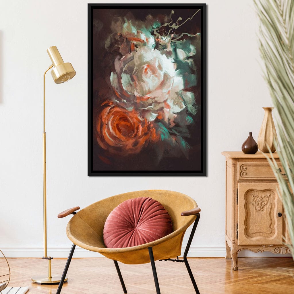 Bouquet of Roses Canvas Wall Art