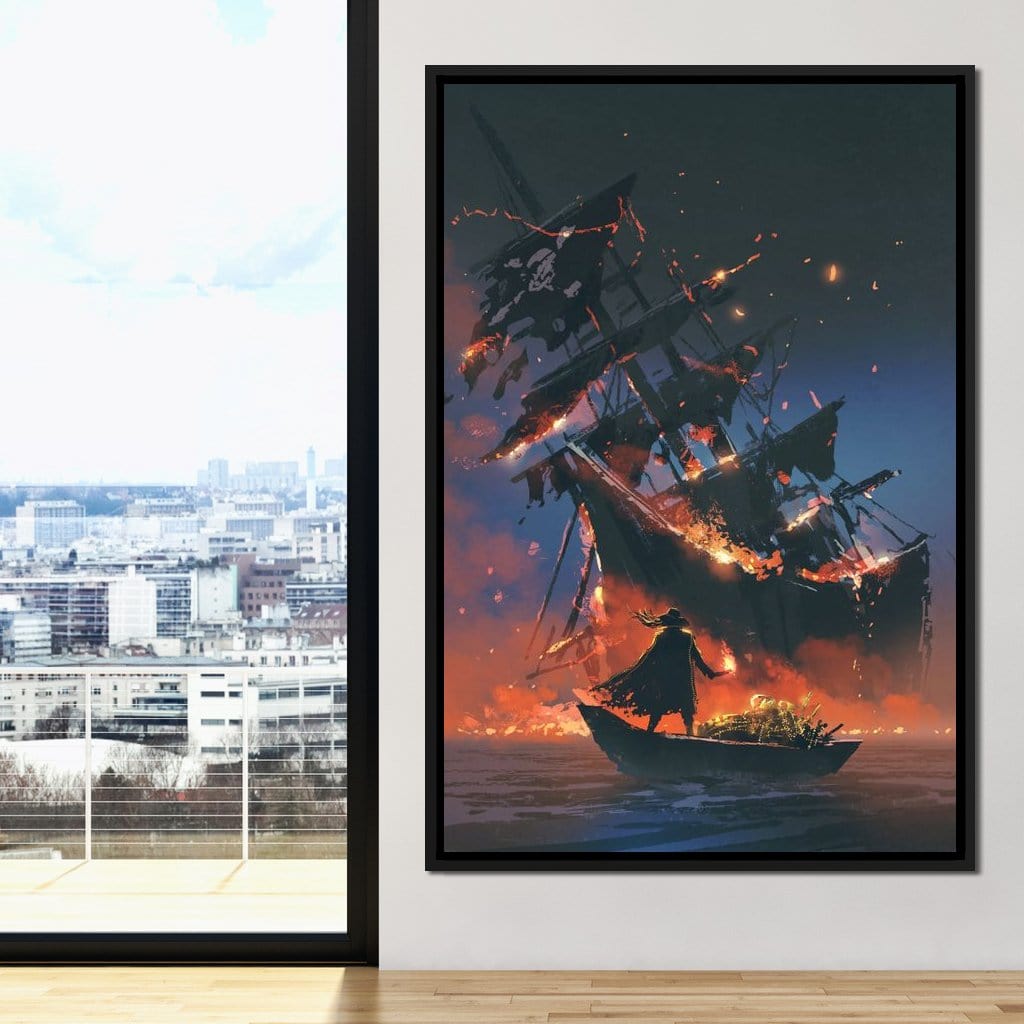 Stealing The Treasure Canvas Wall Art