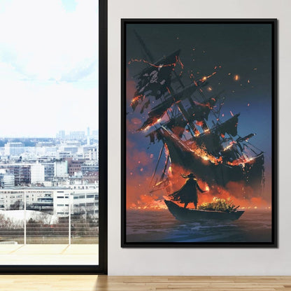 Stealing The Treasure Canvas Wall Art