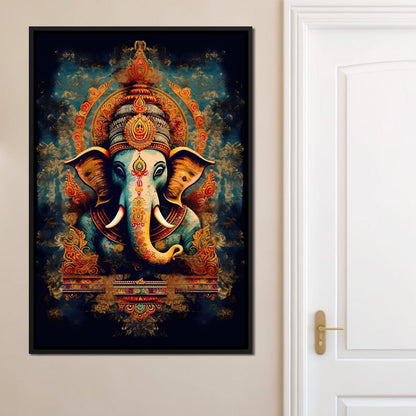 Tranquil Ganesha Canvas Wall Art