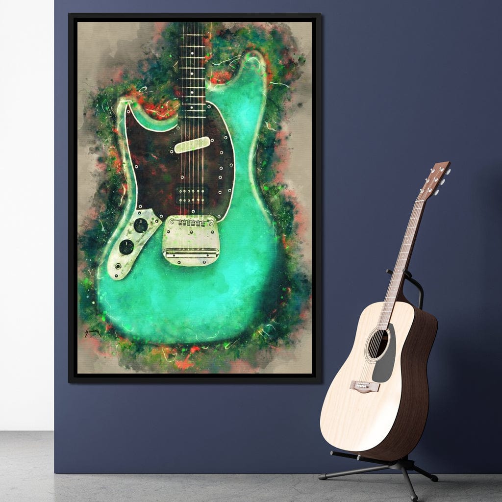 Kurt Cobain's Guitar Canvas Wall Art