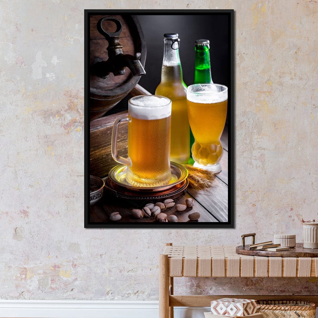 Light Beers Canvas Wall Art