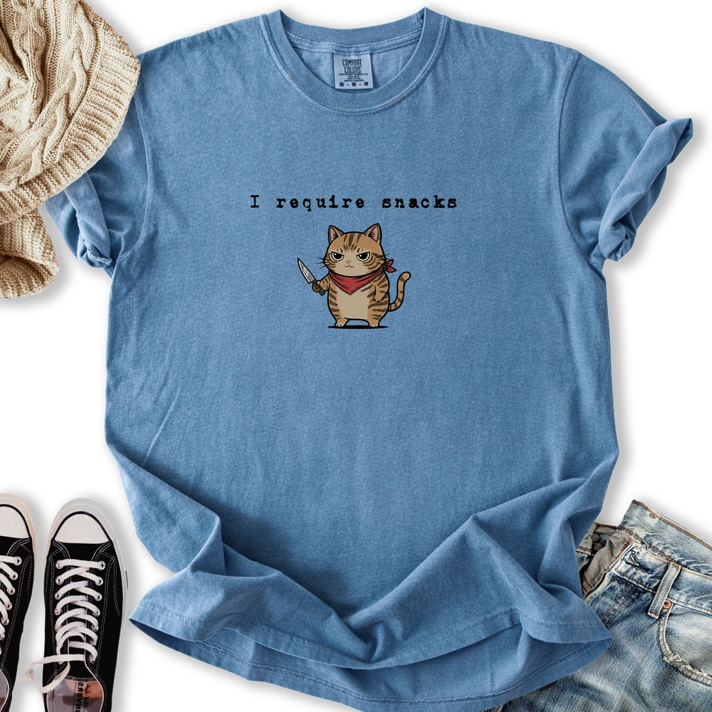 I Require Snacks Relaxed Tee