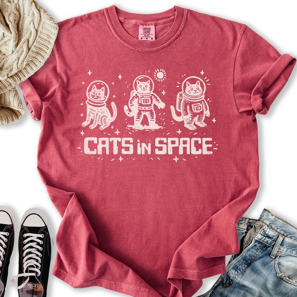 Cats In Space Relaxed Tee