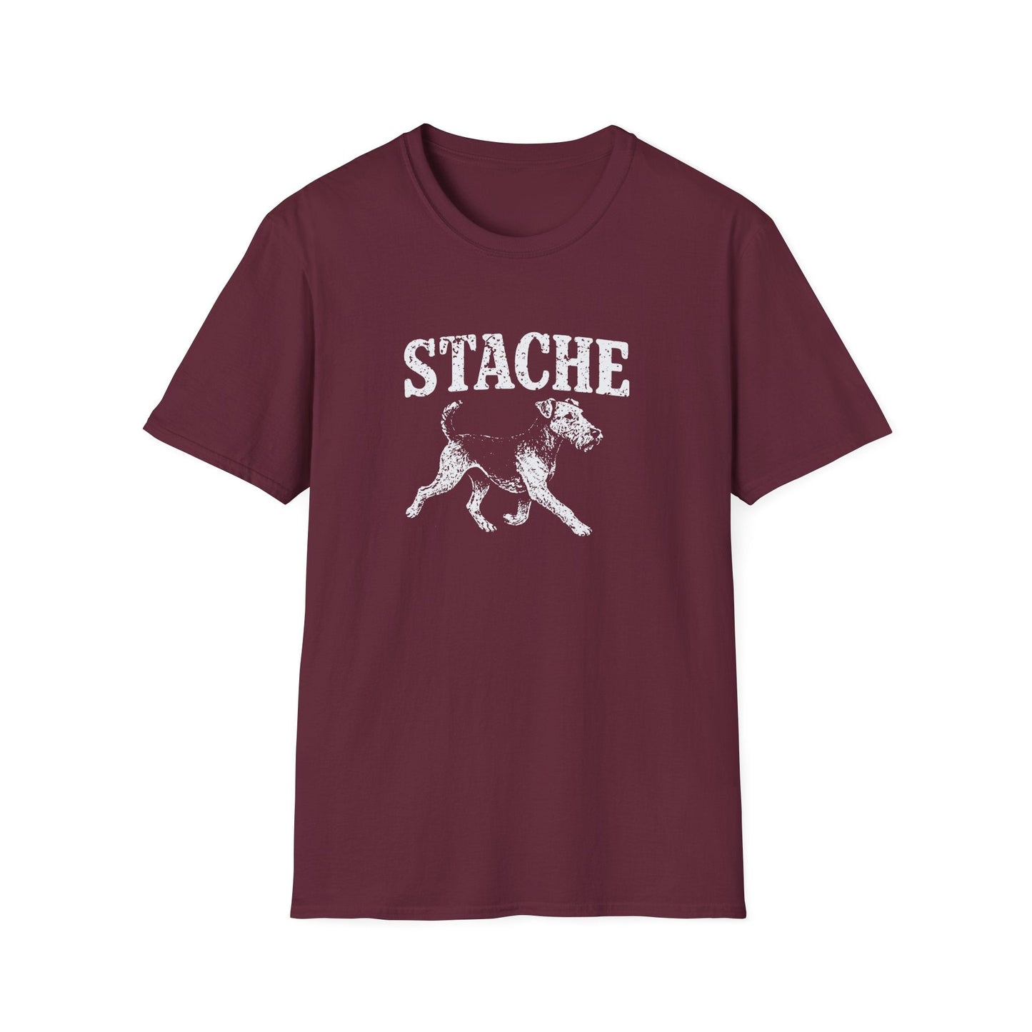 Airedale Terrier Stache Tee