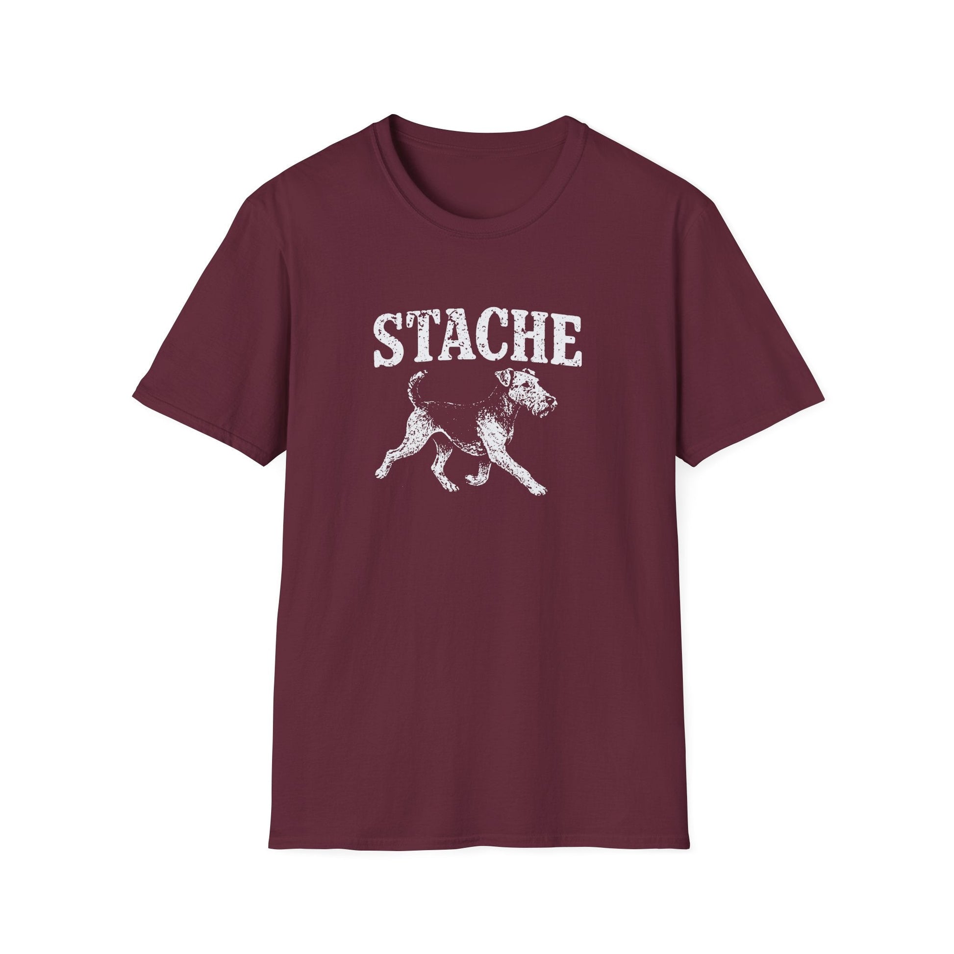 Airedale Terrier Stache Tee