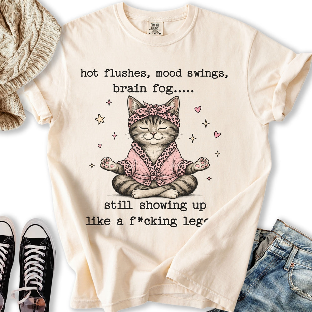 Menopause Cat Relaxed Tee
