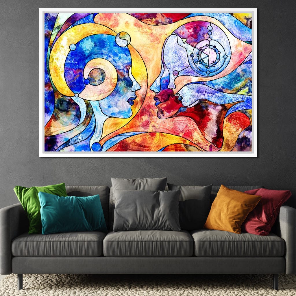 Face to Face Canvas Wall Art