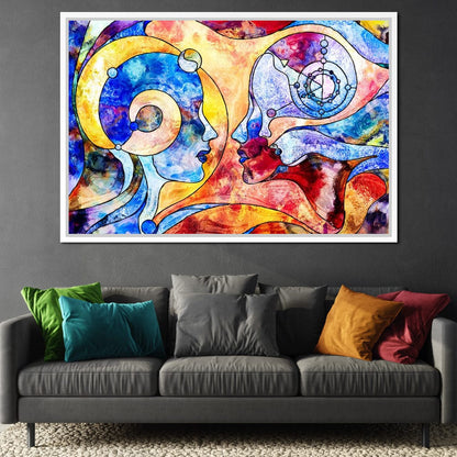 Face to Face Canvas Wall Art