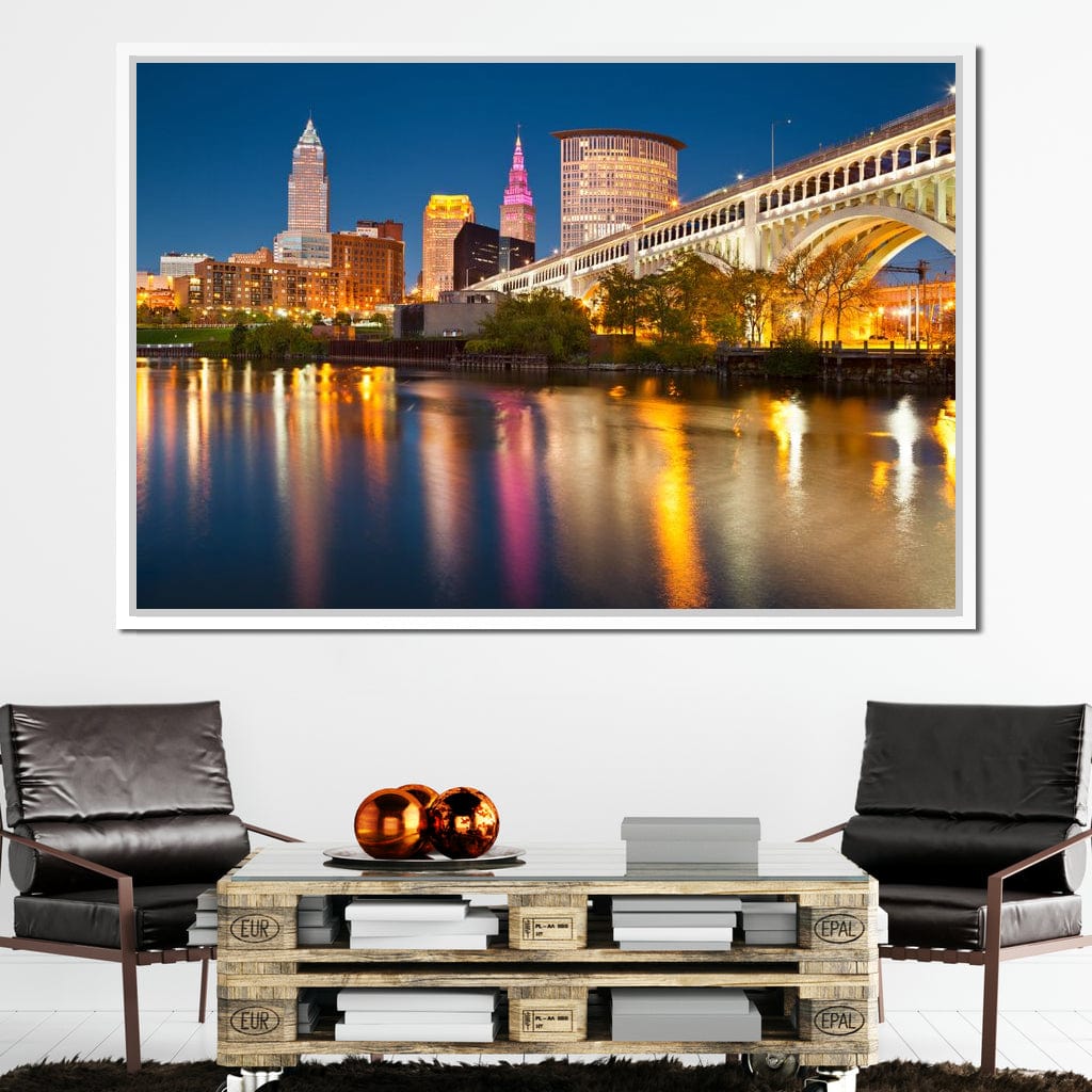 Cleveland Skyline Canvas Wall Art