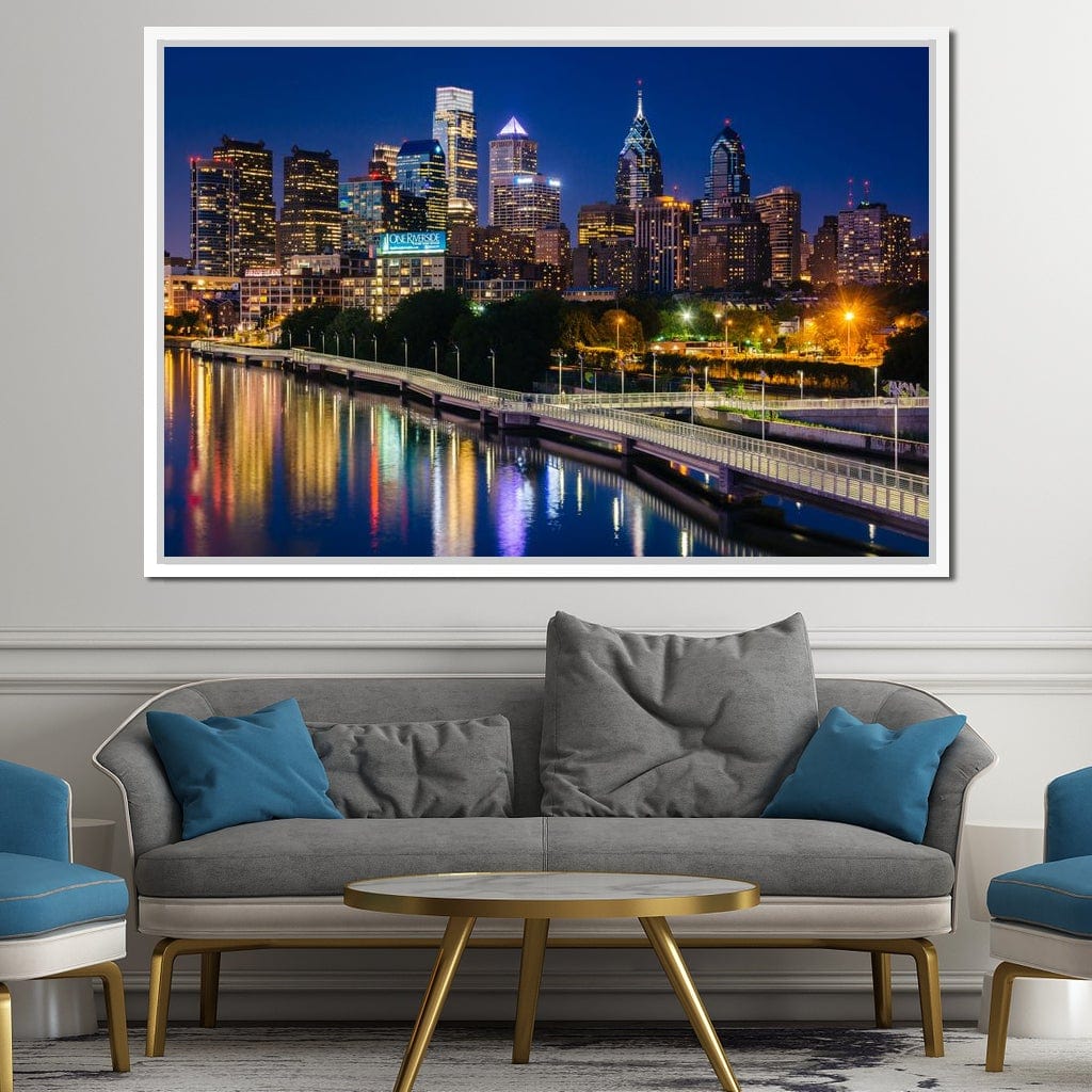 Philadelphia Skyline Canvas Wall Art
