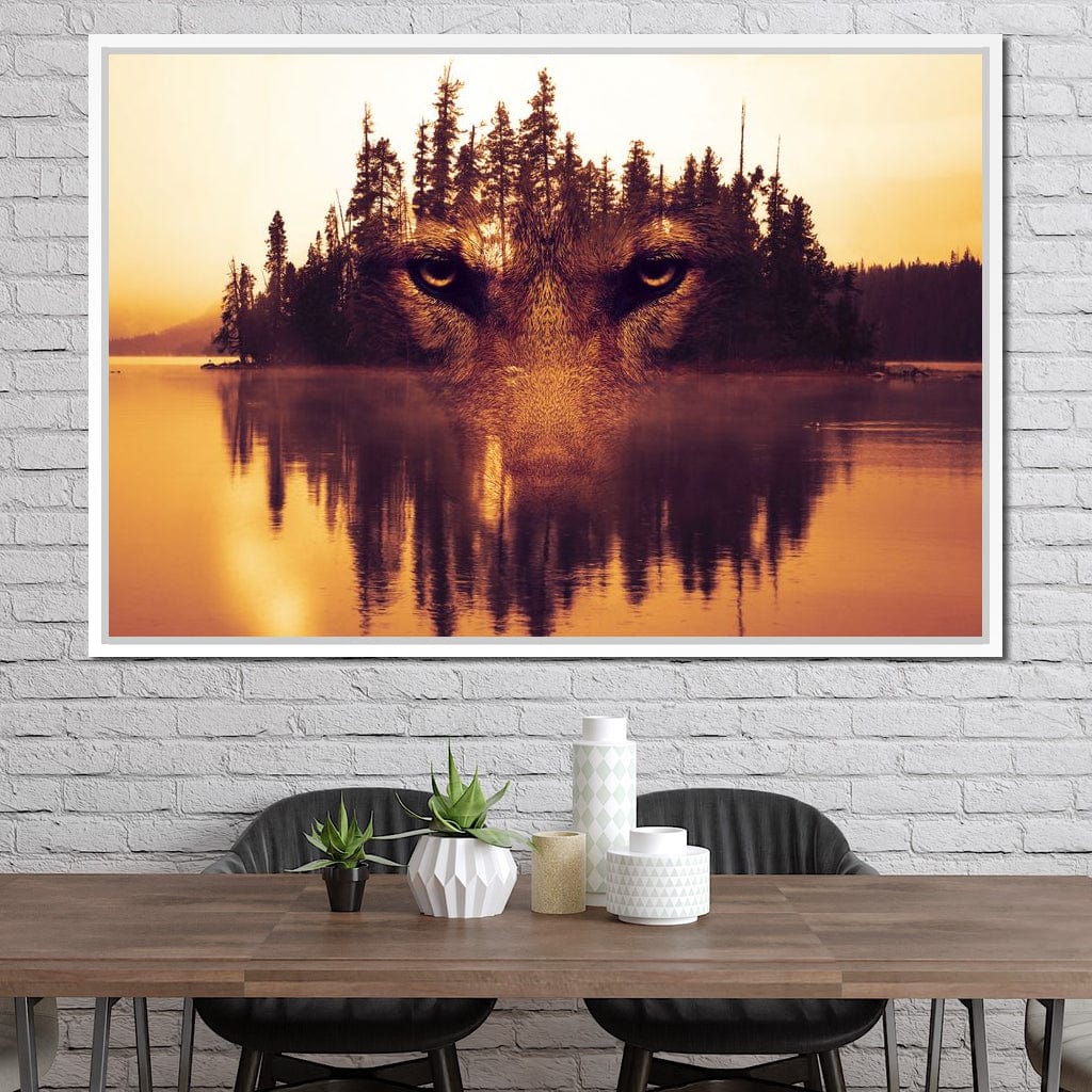 Lurking in the Woods Canvas Wall Art